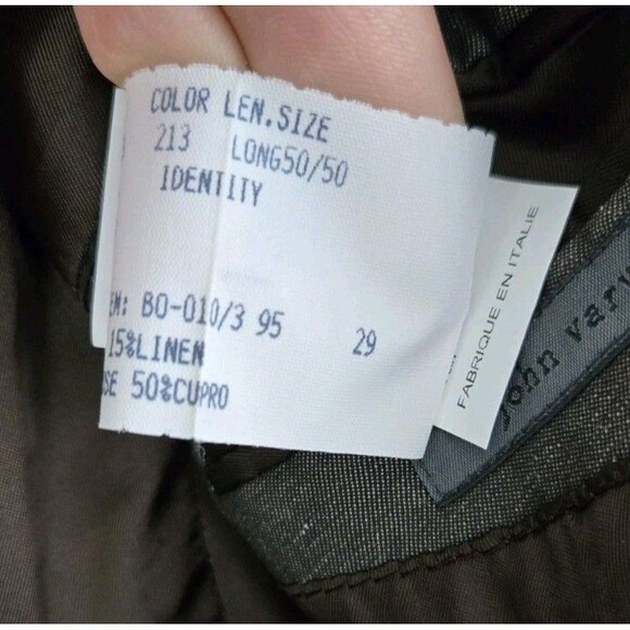 John Varvatos Men's Blazer Wool/Linen Blend - Picture 15 of 15